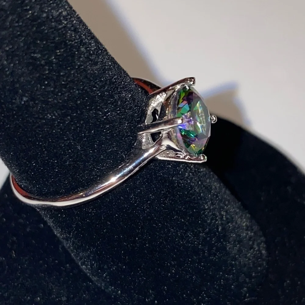 Mystic Rainbow Topaz Gemstone Fashion Ring ~ Brand New